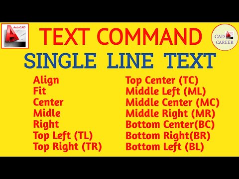 How to write Text in AutoCAD | Text command | Single-Line TEXT in AutoCAD