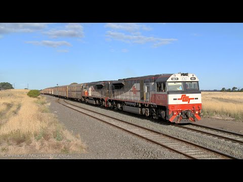 SCT 1MP9 Boxcars & Containers Diesel Freight Train (14/3/2021) - PoathTV Australian Railways
