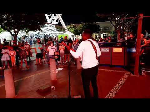 Wow!! A street performer sings - How Great Is Our God - in Cape Town  (Busking at Waterfront)