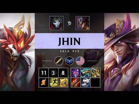 Jhin Mid vs Twisted Fate - NA Diamond Patch 25.09