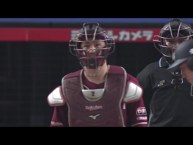 【5回裏】完璧な送球!! イーグルス・太田光 ストライク送球で盗塁阻止!! 2025年4月30日 埼玉西武ライオンズ 対 東北楽天ゴールデンイーグルス