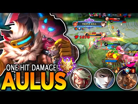 ALMOST MANIAC!!🔥 SCARY DAMAGE BUILD | AULUS 5 vs 5 SQUAD MATCH IN RANK GAME ( Aulus Gameplay )