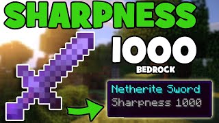 How to Get a Sharpness 1000 Sword In Minecraft Bedrock | Bedrock Command Block Tutorial