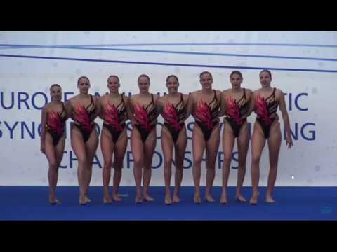 SRB Team free - LEN European Junior Championships in Synchronised “Artistic” Swimming 2019 Prague