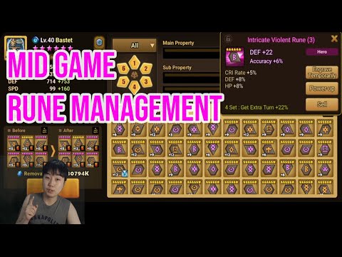 Early/Mid Game Rune Management Guide into the Late Game  - Summoners War