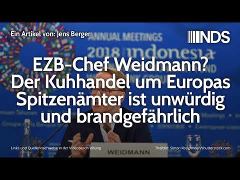 EZB-Chef Weidmann? Der Kuhhandel um Europas Spitzenämter ist unwürdig und brandgefährlich