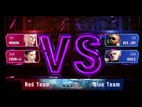 SF6 team Battle Mode Manon, Chun-li VS Dee Jay, Guile| Street Fighter 6