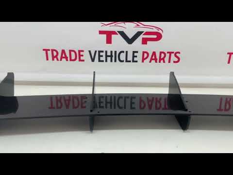 Fits Seat Leon MK3 5F 2013-2016 Rear Bumper Diffuser Spoiler & Rear Side Splitters Gloss Black video