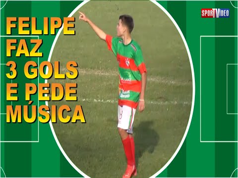 FELIPE FAZ 3 GOLS E PEDE MÚSICA.