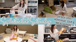 ENJOYABLE PRODUCTIVE MOM DITL // Kids Birthday Party Prep + Cozy Soup & Bread Recipe