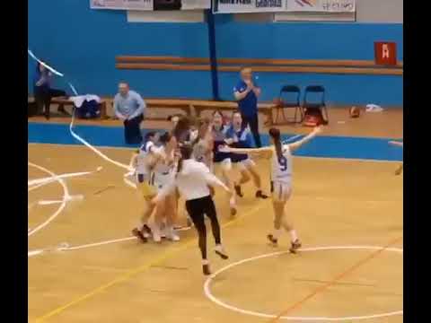 Sloga - Partizan 1953, radost domaćina posle pobede 15.2.2023.