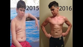 My 1 Year Body Transformation / 15-16 Years Old  Incredible Change !
