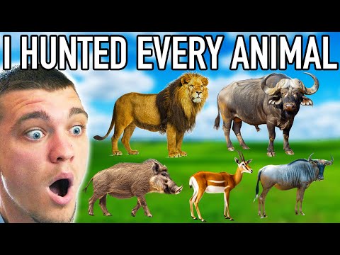 Ich habe jedes Tier auf der Afrika-Karte gejagt!