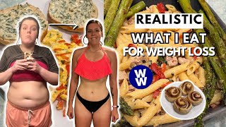 Healthy What I Eat In A Day For WEIGHT LOSS | WeightWatchers | Sprinting, Pasta & Cinnamon Rolls