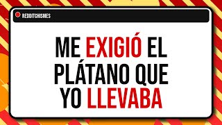 Mi novio me quitó el plátano que yo llevaba y se lo comió