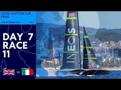 Louis Vuitton Cup Final Race 11 | INEOS Britannia vs Luna Rossa Prada Pirelli | Full Replay