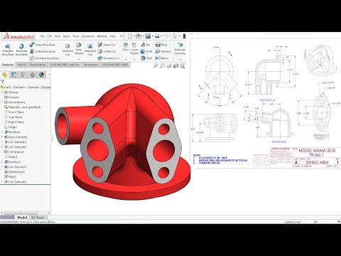 SolidWorks Tutorial for beginners Exercise 10