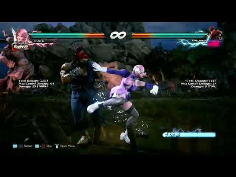 Tekken 7 Alisa vs Akuma (practice mode)