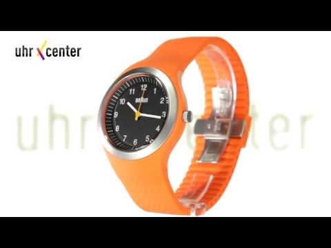 Braun BN0111BKORG Sport Herrenuhr Orange