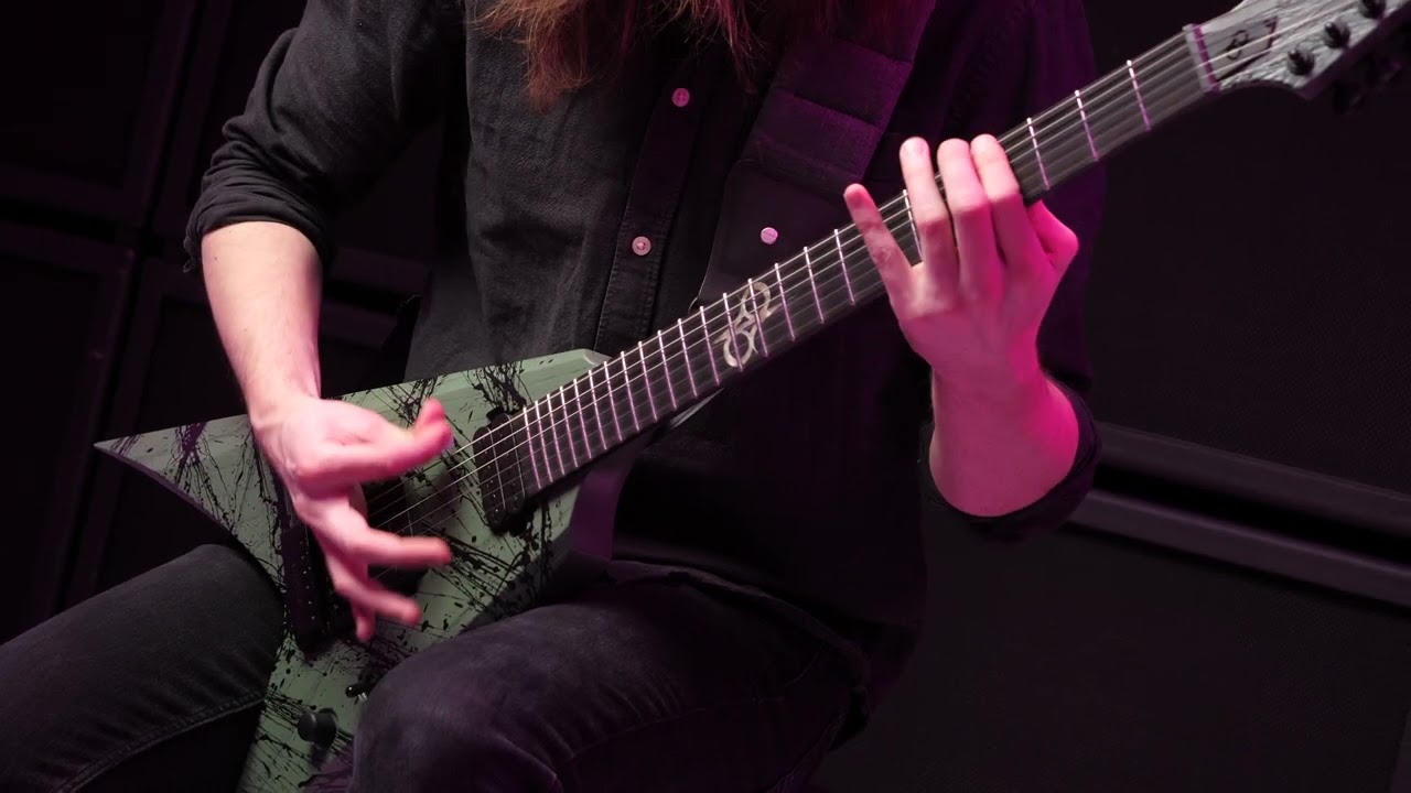 Solar V1.6AOP CANIBALISMO Electric Guitar - Army Green Open Pore (LIMITED)