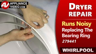 Dryer making squealing, grinding noise - Bearing Ring issues - Diagnostic & Repair by Factory Tech