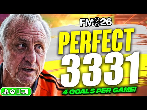 Cruyffs PERFEKTE 3-3-3-1-Taktik für FM26! | 4+ Tore pro Spiel! | Die beste FM26-Taktik!