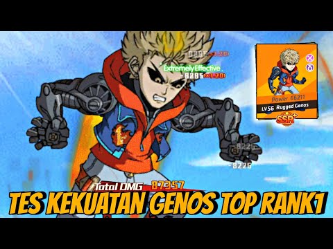 Tes DAMAGE HERO SSR+ GENOS TOP RANK 1! Sekali ULTI Langsung BUBARR - OPM ONE HIT ONE KILL