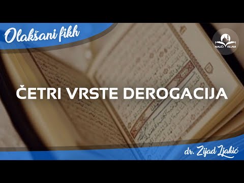 Četiri vrste derogacija - dr. Zijad Ljakić