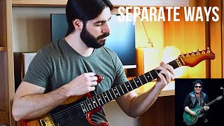 Separate Ways (Worlds Apart) - Journey - Guitar Solo Lesson by Gioele Vio