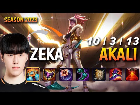 HLE Zeka AKALI vs YONE Mid - Patch 13.23 KR Ranked