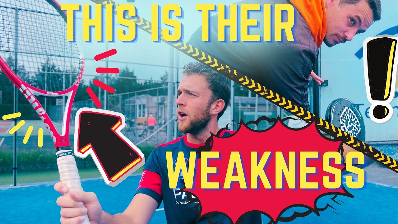 Tactics to beat tennis players in Padel.