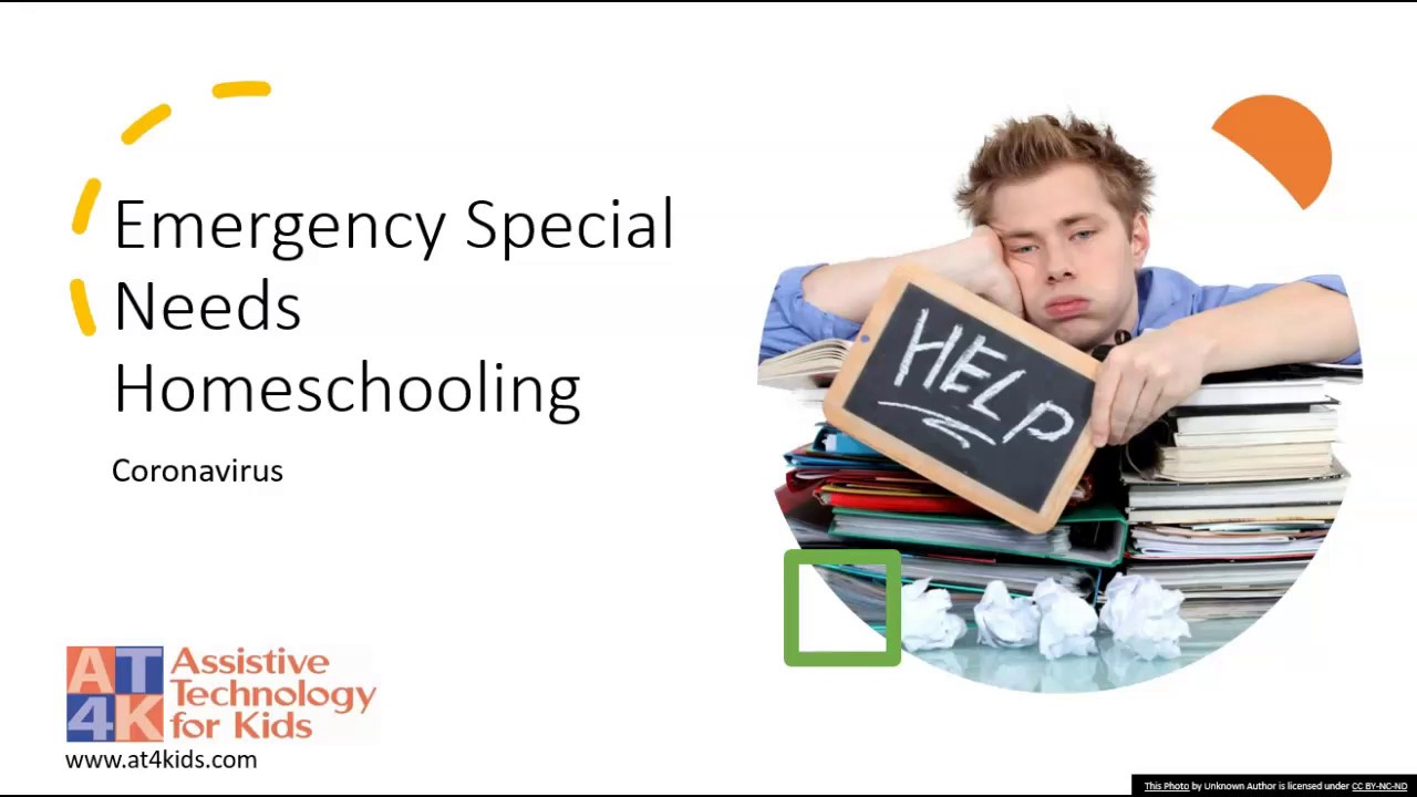 Emergency Special Needs Homeschooling: Coronavirus