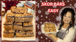 SKOR BARS *EASY*  #subscribe #new #homemade #recipe #christmas #baking #food #trending