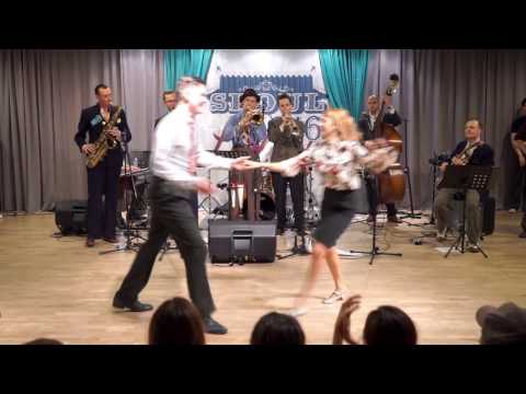 SEOUL LindyFest 2016 - Social Demo (Todd and Nikki with Hornsgatan Ramblers)