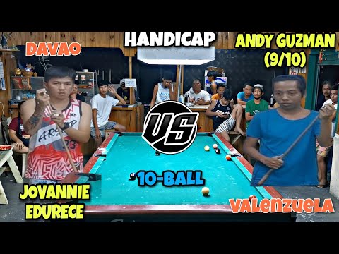 Jovannie Edurece Vs Andy Valenzuela (9/10) Handicap | 10Ball Race-13