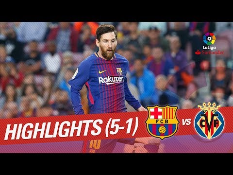 Resumen de FC Barcelona vs Villarreal CF (5-1)