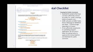 Preparing DNRC's Environmental Checklist