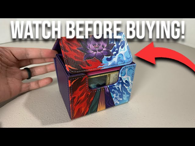 Vídeo relacionado con Tolesum Caja de Cartas para MTG con ventana y 3 unidades 35PT magnético tarjeta para 1800+ tarjetas, con 10 separadores y 6 clips de valla, para Magic Commander TCG Cartas - Negro