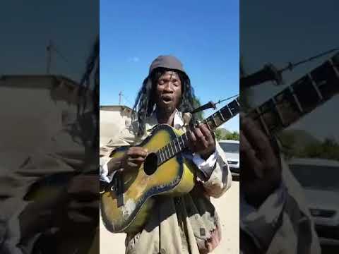 Rasta Makasu From Letlhakane La Orapa in Botswana.Traditional 4 strings Guitarist