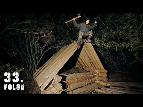 Das DACH ist endlich FERTIG (Langsam wird es luxeriös in der Wildnis!)| Tag 33/100 autark