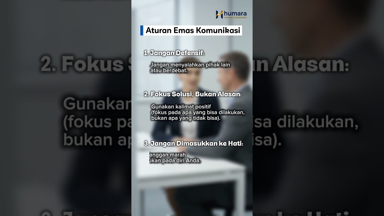 Aturan Emas Komunikasi Dalam Menerima Komplain