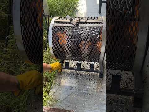 Roasting chiles! Check out our website for a full tutorial on how to roast & freeze Hatch chiles.