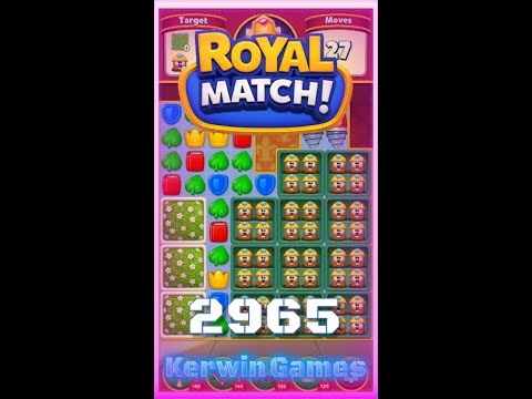 Royal Match Level 2965 - Hard Level - No Boosters Gameplay