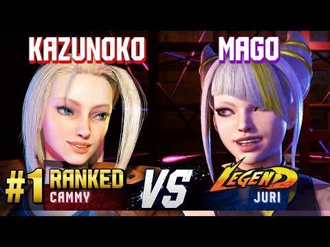 SF6 ▰ KAZUNOKO (#1 Ranked Cammy) vs MAGO (Juri) ▰ Ranked Matches