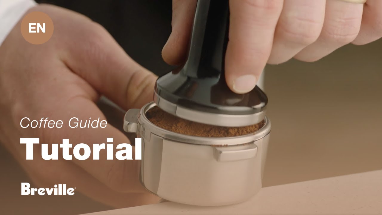 Breville coffee guide tutorial - How to tamp and trim the dose