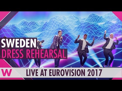 Sweden: Robin Bengtsson “I Can't Go On” semi-final 1 dress rehearsal @ Eurovision 2017