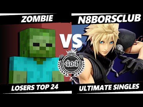 4o4 Smash Night 48 - ExS| Zombie (Steve) vs N8borsclub (Cloud, Bowser) - Losers Round 5 (Top 24)