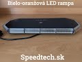 LED rampa - bielo-oranžová / magnetická / 10-30V / ECE R65 (440x180x30mm) - Video Youtube