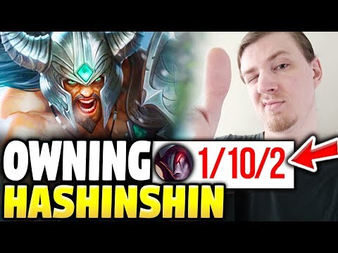 DUMPSTERING HASHINSHIN TOP LANE | Tryndamere Top Season 8 - League of Legends