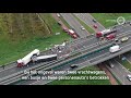 Dronebeelden tonen ravage op A73